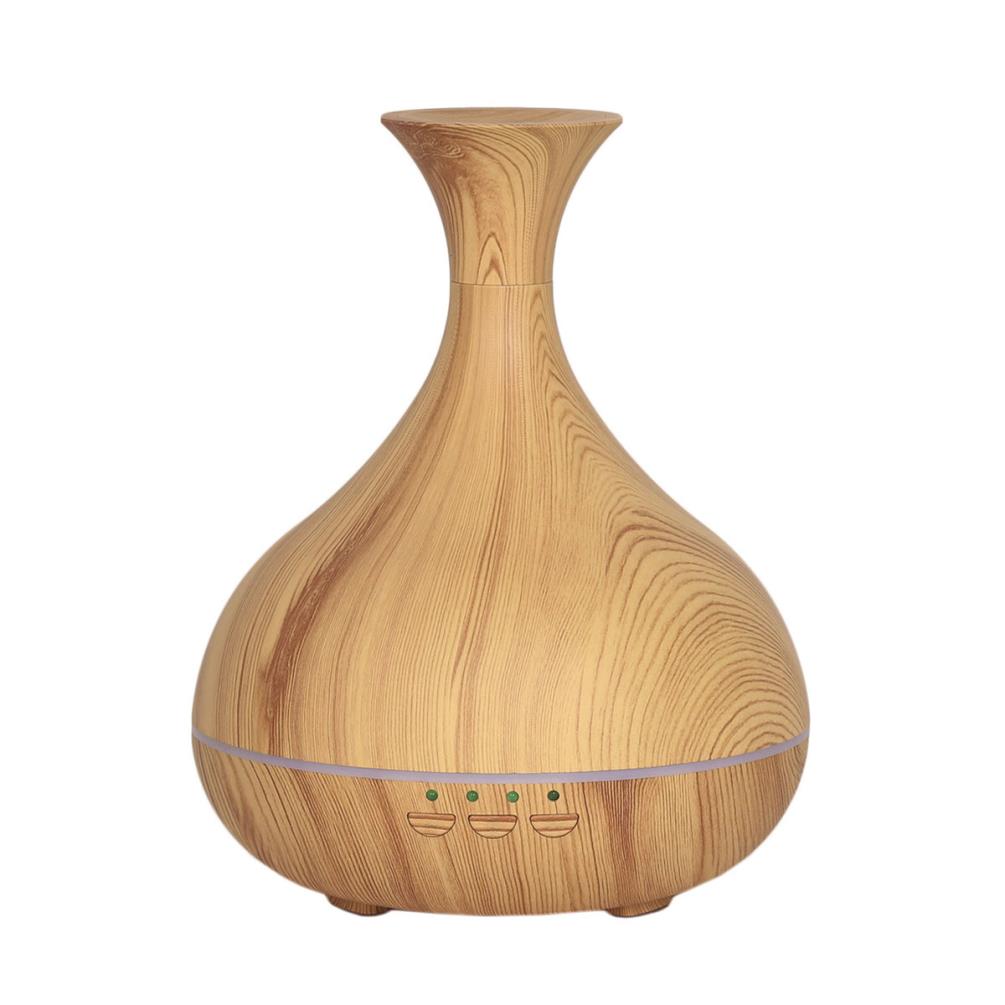 Aroma LED Light Wood Effect Vase Ultrasonic Electric Oil Diffuser £29.69